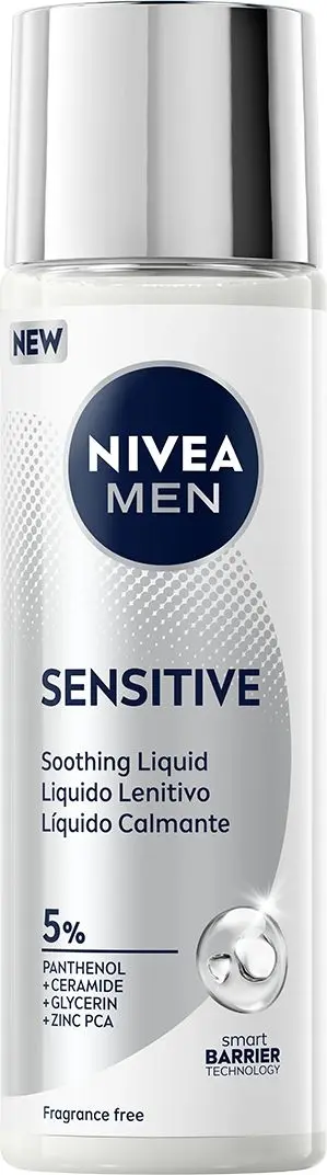 NIVEA MEN SENSITIVE LIQUIDO LENITIVO 100ML 5% PANTHENOL +CERAMIDE +GLYCERIN +ZINC PCA