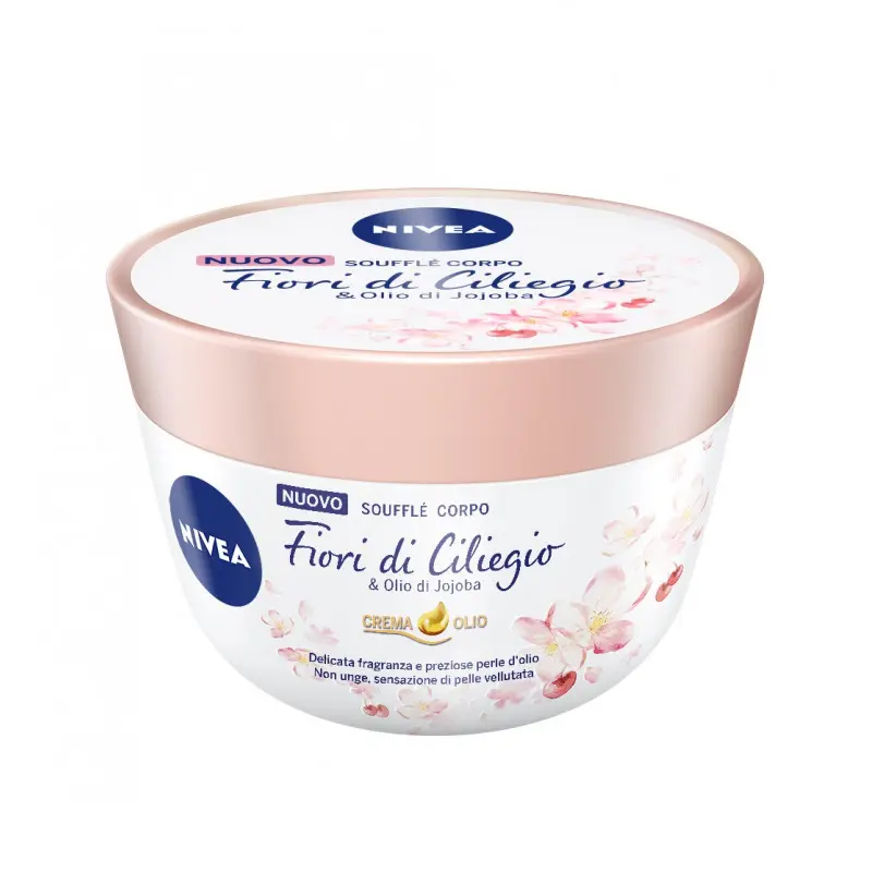 NIVEA SOUFFLE' CORPO 300ML FIORI DI CILIEGIO & OLIO DI JOJOBA CREMA OLIO
