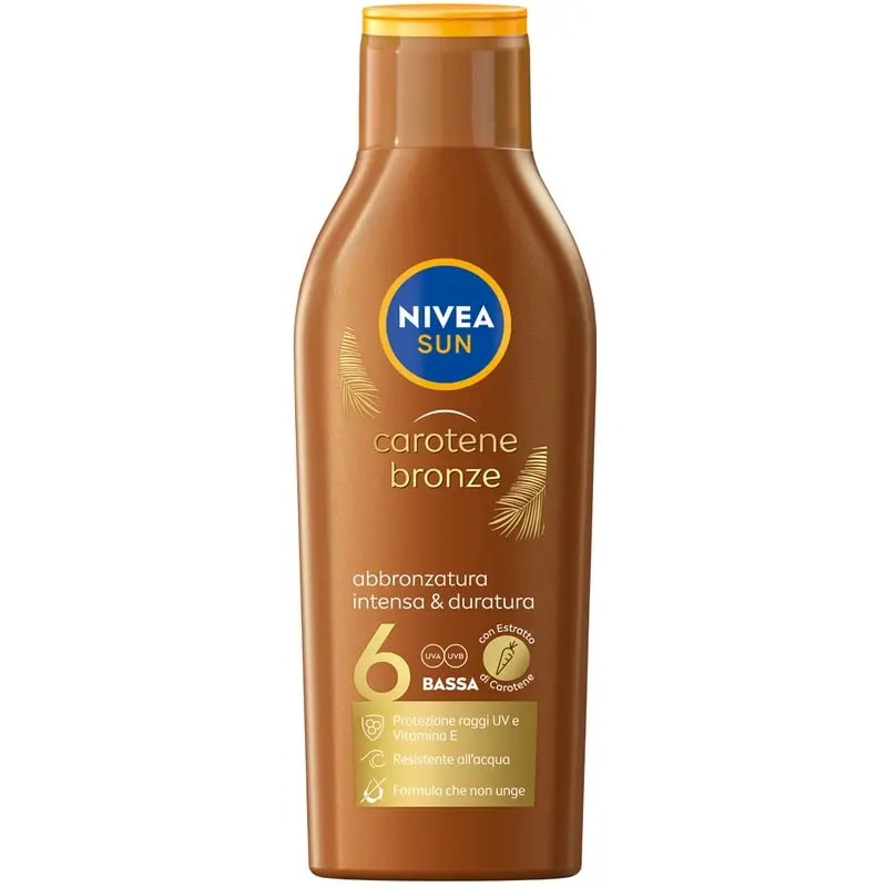 NIVEA SUN CAROTENE BRONZE LATTE SOLARE 200ML SPF 6