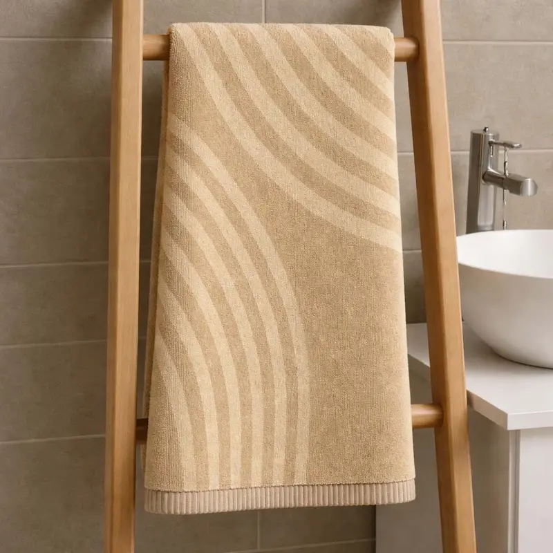 Norv Set asciugamani 1+1 in cotone jacquard