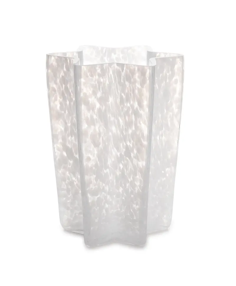 OPALINE STAR BUCKET VASE