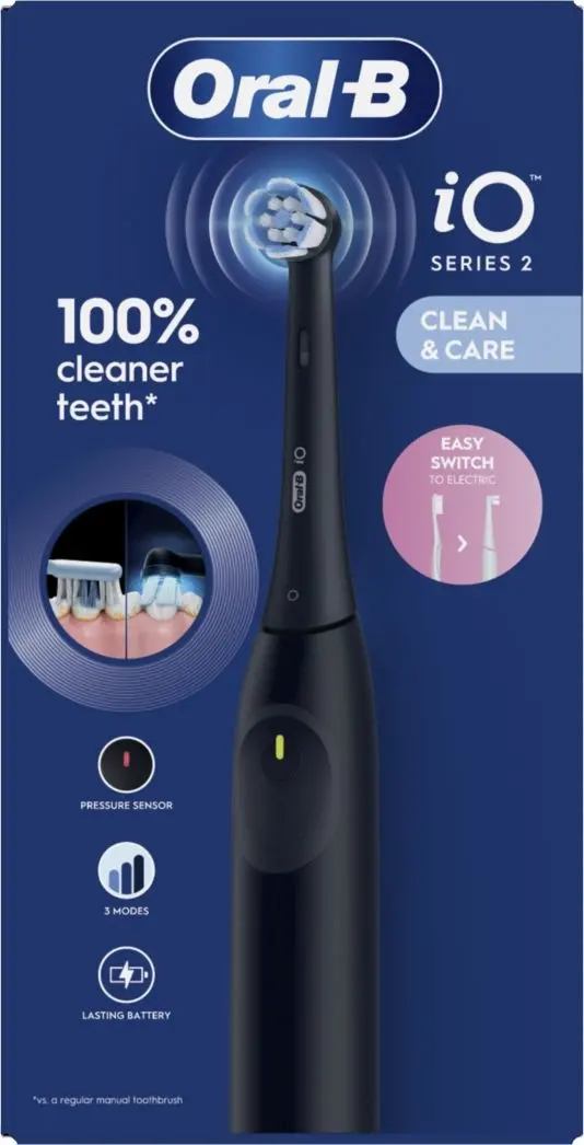 ORAL-B SPAZZOLINO ELETTRICO IO SERIES 2 CLEAN & CARE NERO