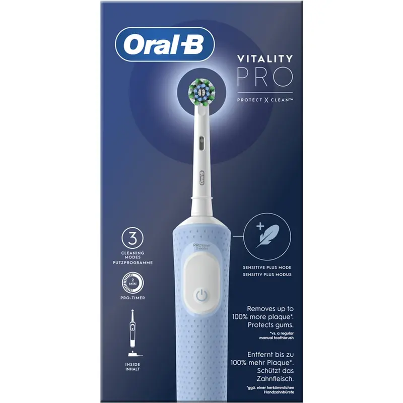 ORAL-B SPAZZOLINO ELETTRICO VITALITY PRO TIMER 3 CLEANING MODES BLUE