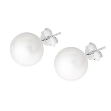 Orecchini con Perla mm 10 in ARGENTO 925