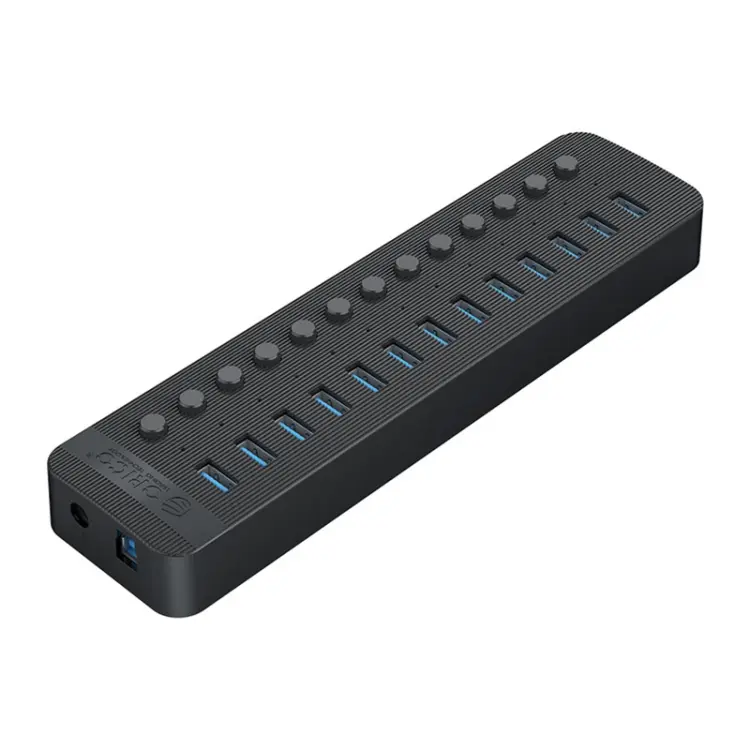 ORICO CT2U3-13AB Plastic Stripes 13 Ports USB 3.0 HUB with Individual Switches, Plug