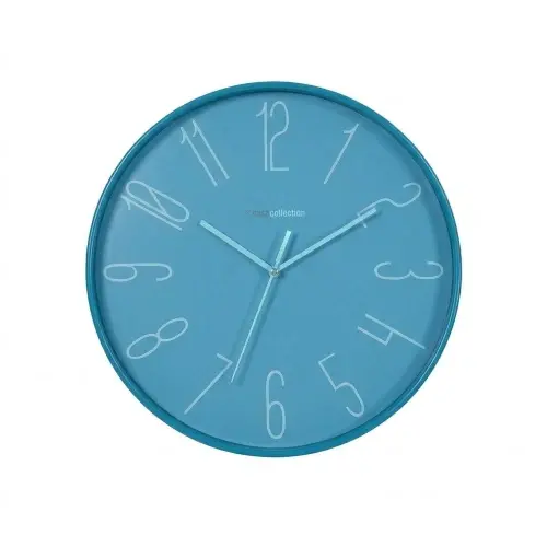 OROLOGIO DA PARETE IN PLASTICA MILANO DIAM. 30CM, colore azzurro