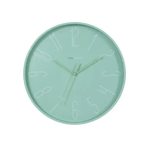 OROLOGIO DA PARETE IN PLASTICA MILANO DIAM. 30CM verde
