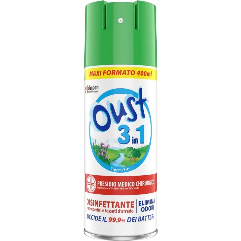 OUST 3IN1 SPRAY 400ML PMC DISINFETTANTE OPEN AIR