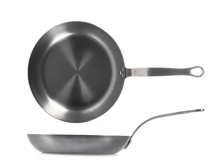 Padella in ferro con manico in acciaio inox diametro cm 26