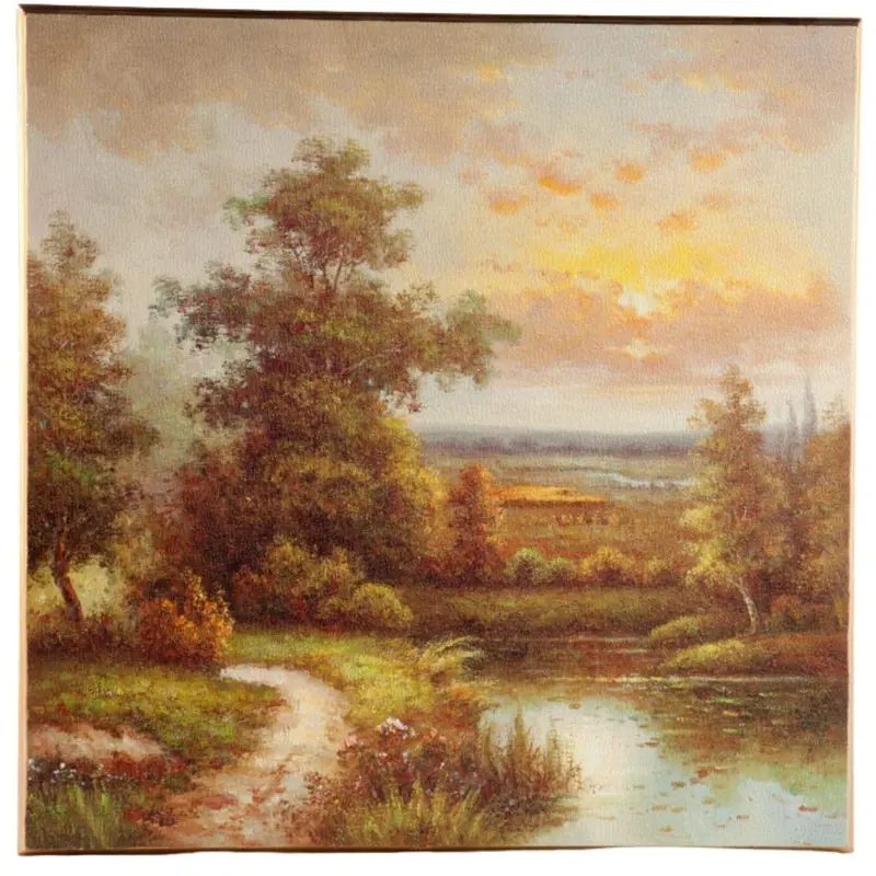 PANNELL.PAESAGG.C/ALB CM70X70 LEGNO