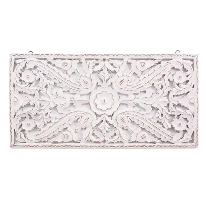 Pannello decorativo in mdf bianco 80x2H40