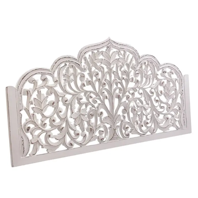 Pannello decorativo sagomato bianco anticato 180H90