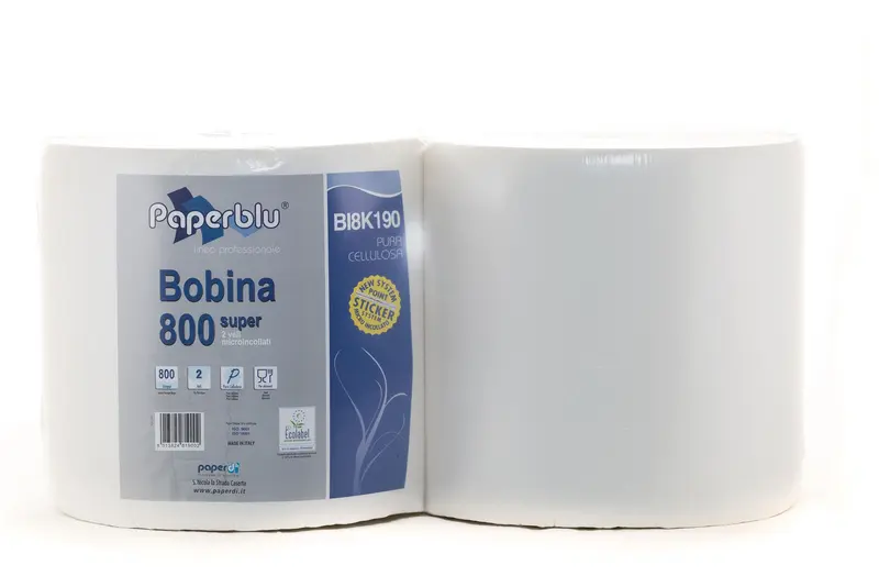 PAPERDI' PAPERBLU BOBINA 800 SUPER 2 VELI MICROINCOLLATI X2