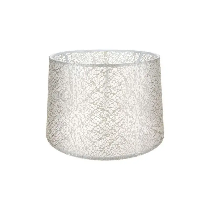 Paralume Deco ASZ1182 in PVC effetto tessuto crema motivo ricamo