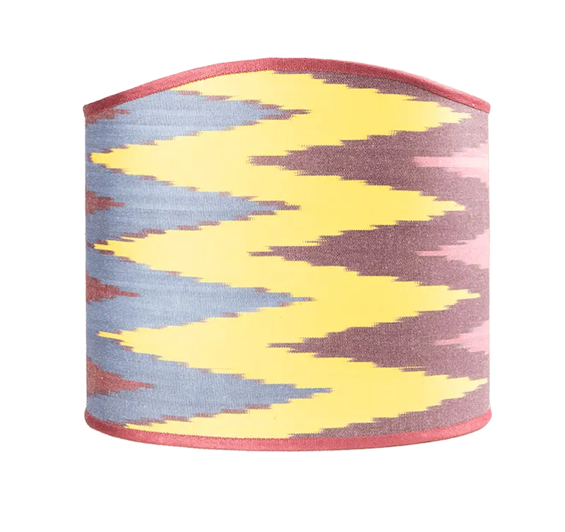 Paralume in tessuto Ikat