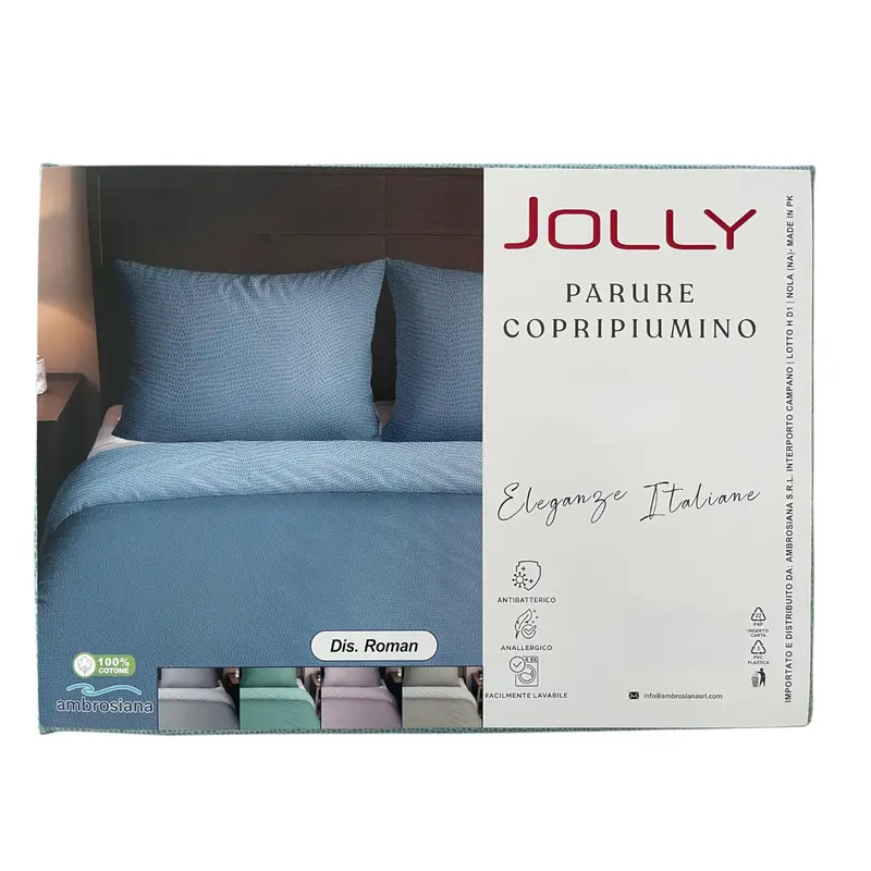 Parure copripiumino - Jolly - Acqua dis. Roman