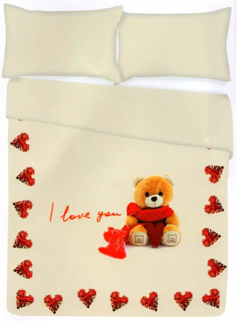 Parure SaccoCopripiumino Digitale letto matrimoniale Animali scatola idea regalo
