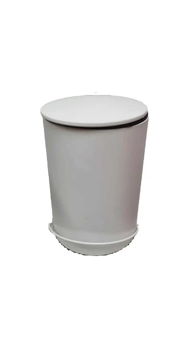 Pattumiera da Bagno in Metallo 7L con Chiusura Soft Close