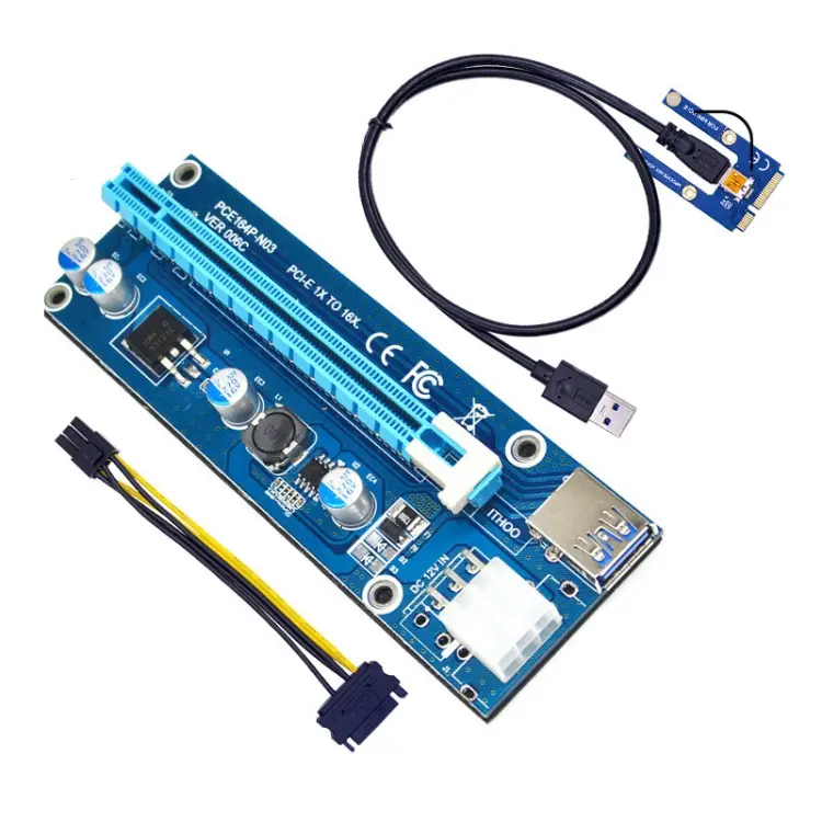 PCE164P-N03 VER006C Mini PCI-E 1X To 16X Riser For Laptop External Image Card, Spec