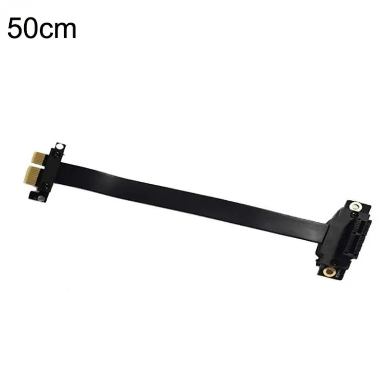 PCI-E 3.0 1X 180-degree Graphics Card Wireless Network Card Adapter Block Extension Cable, Length