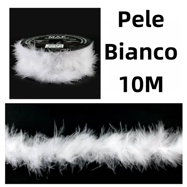 Pelliccia bianco 10M per DIY