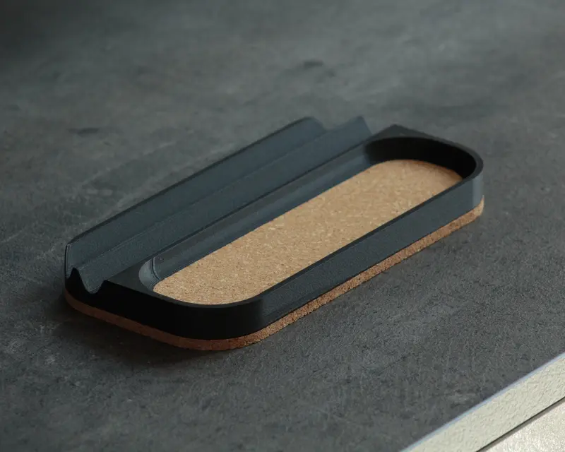 Pen slots and pocket tray