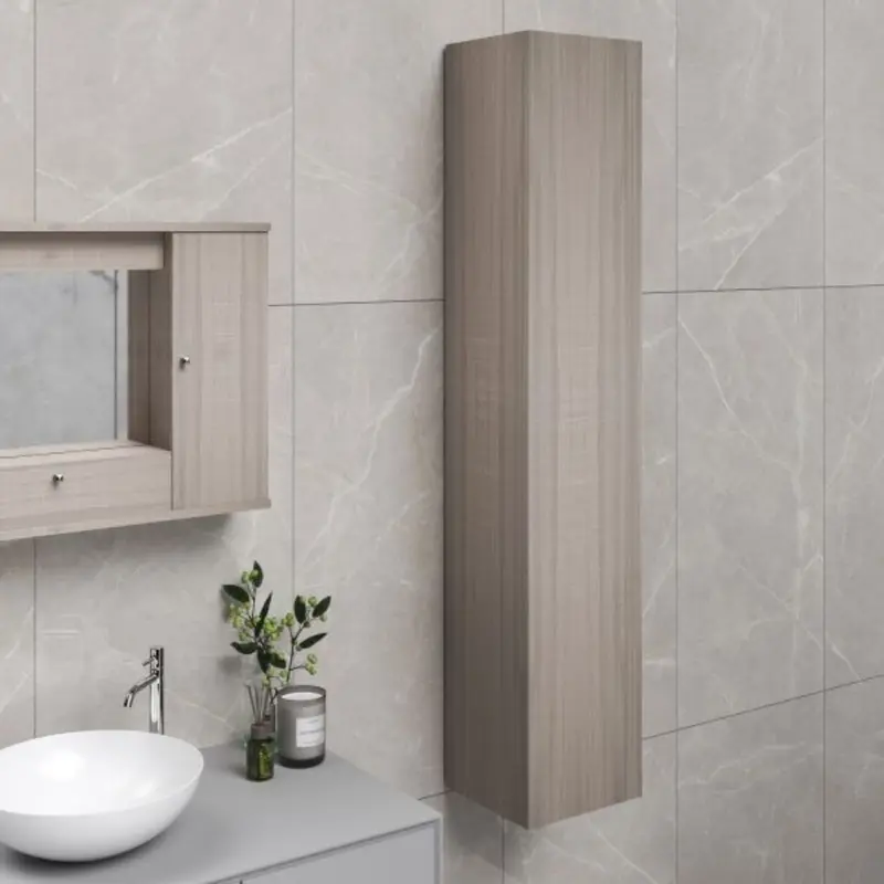 Pensile colonna h180x30x32p con anta olmo