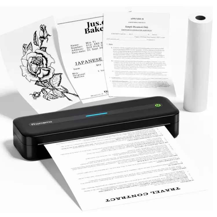 Phomemo M832 300dpi Wireless Thermal Portable Printer, Size
