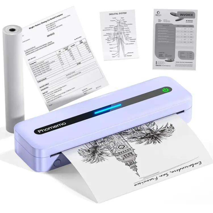 Phomemo M832 300dpi Wireless Thermal Portable Printer, Size