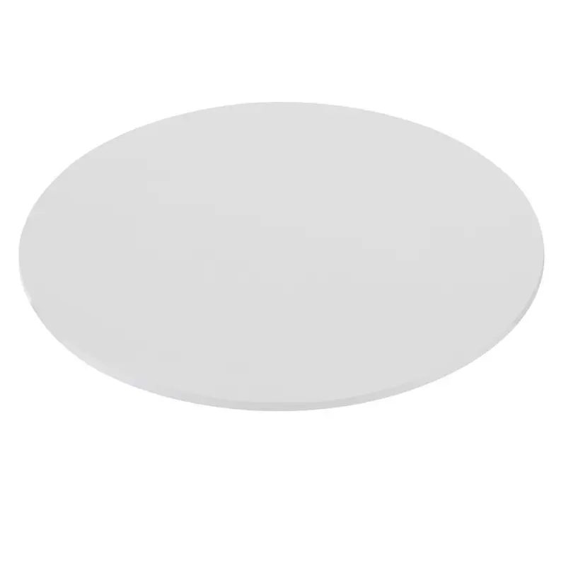 Pianale tavolo tondo 90x90x3.8 con bordo poliuretano bianco
