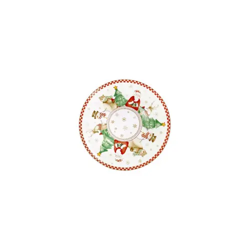 PIATTO PANETTONE RACCONTI PORCELLANA