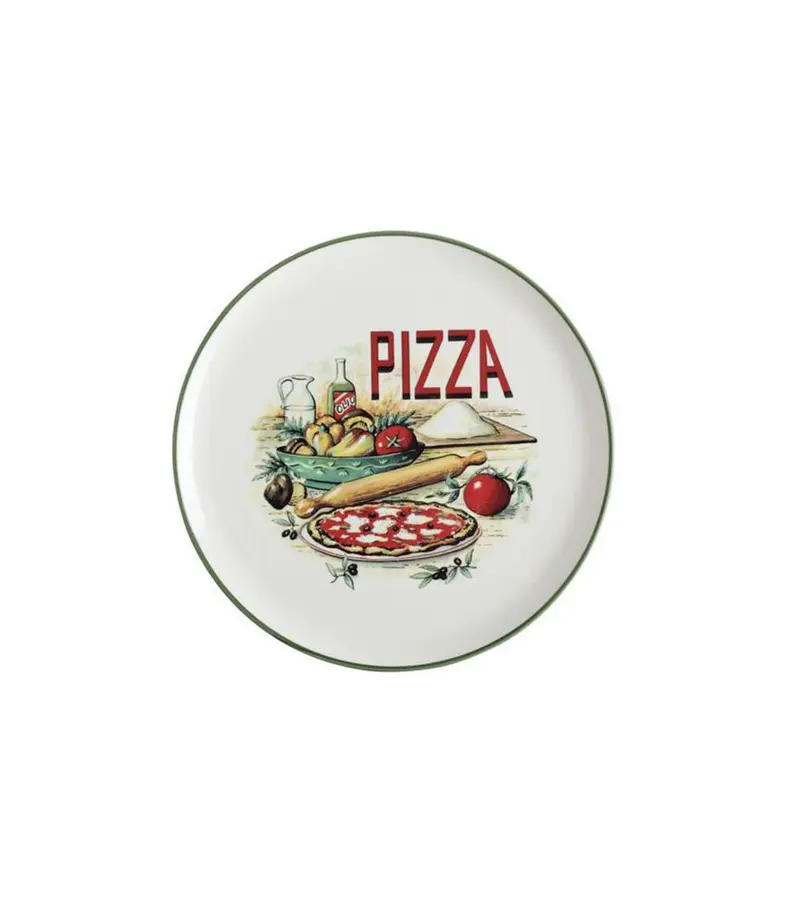 Piatto pizza in ceramica 32 cm primavera