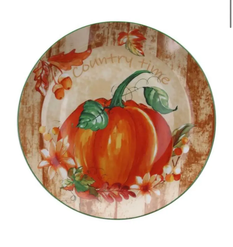 Piatto rotondo decoro Zucca