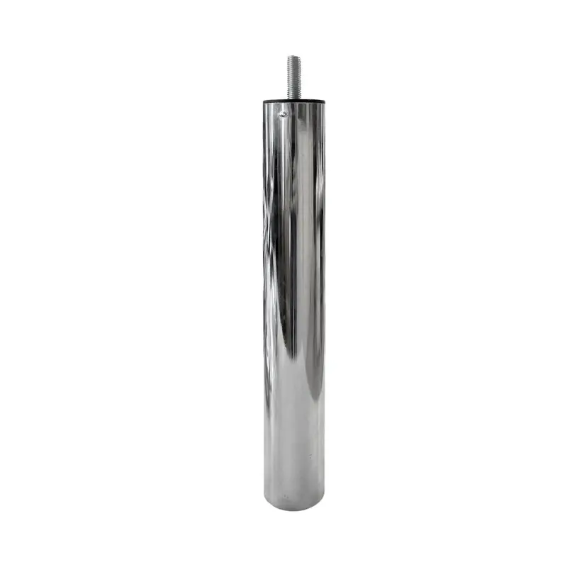 Piede in metallo cromato diametro 4,2 cm altezza 20 cm