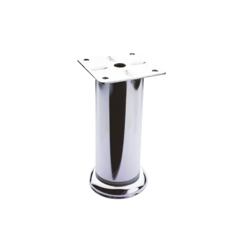 Piede metallo cromato h 20 diametro 5,1