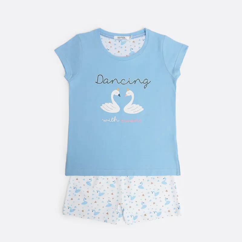 Pigiama bambina mezza manica e short - 63350-0
