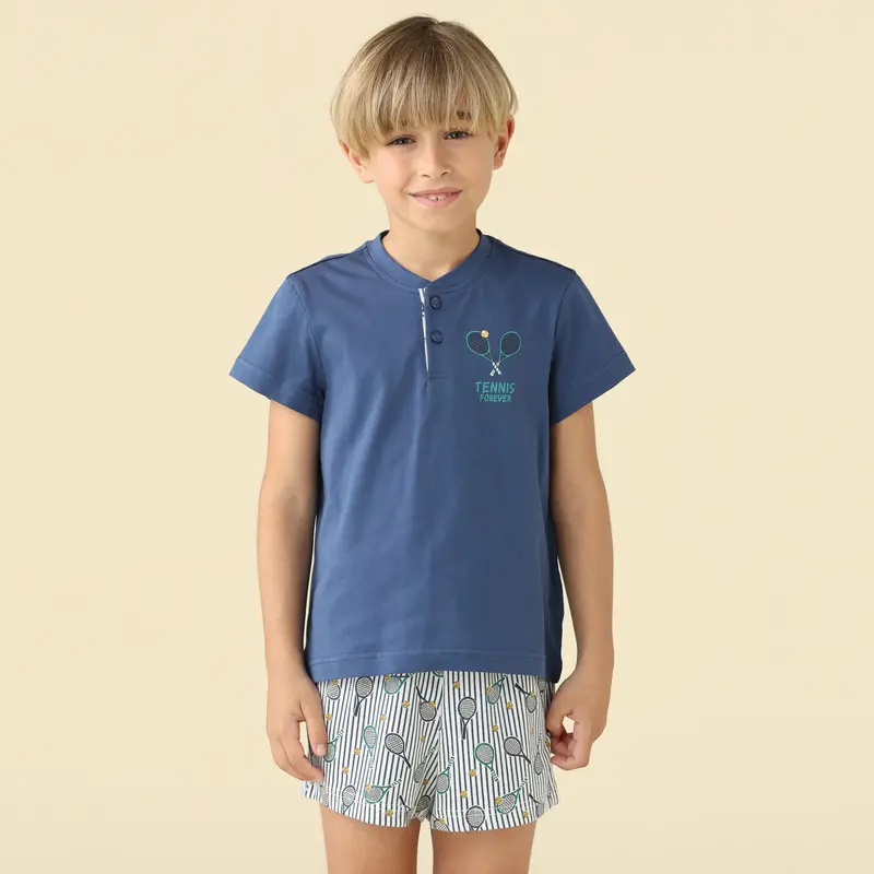 Pigiama bambino estivo 100% cotone manica corta - FE2637AB