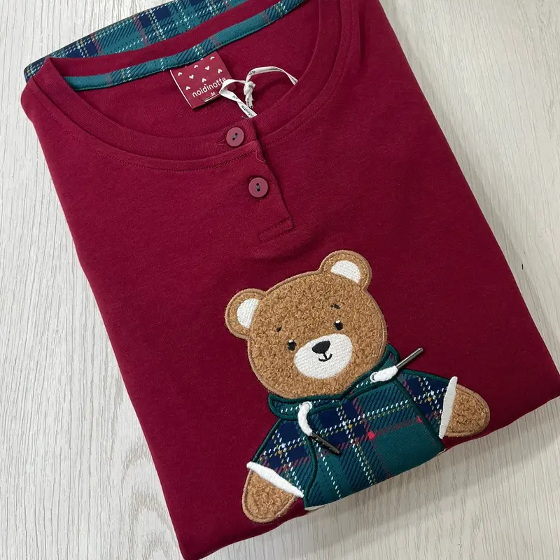 Pigiama bimbo unisex orsetto scozzese - FE2596