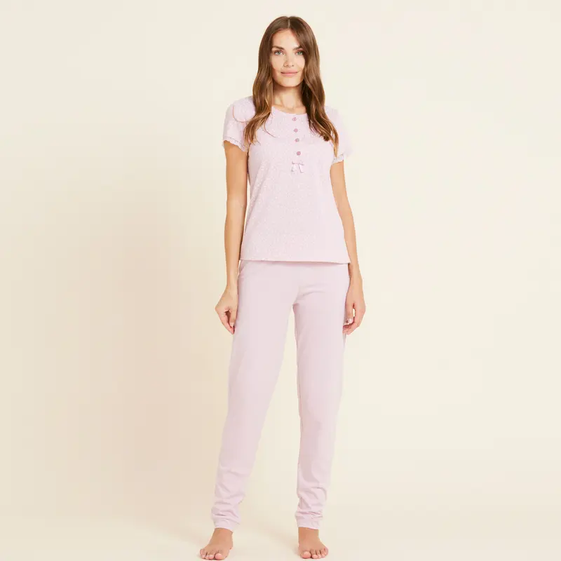 Pigiama calibrato mezza manica pantalone lungo - FA8283AB
