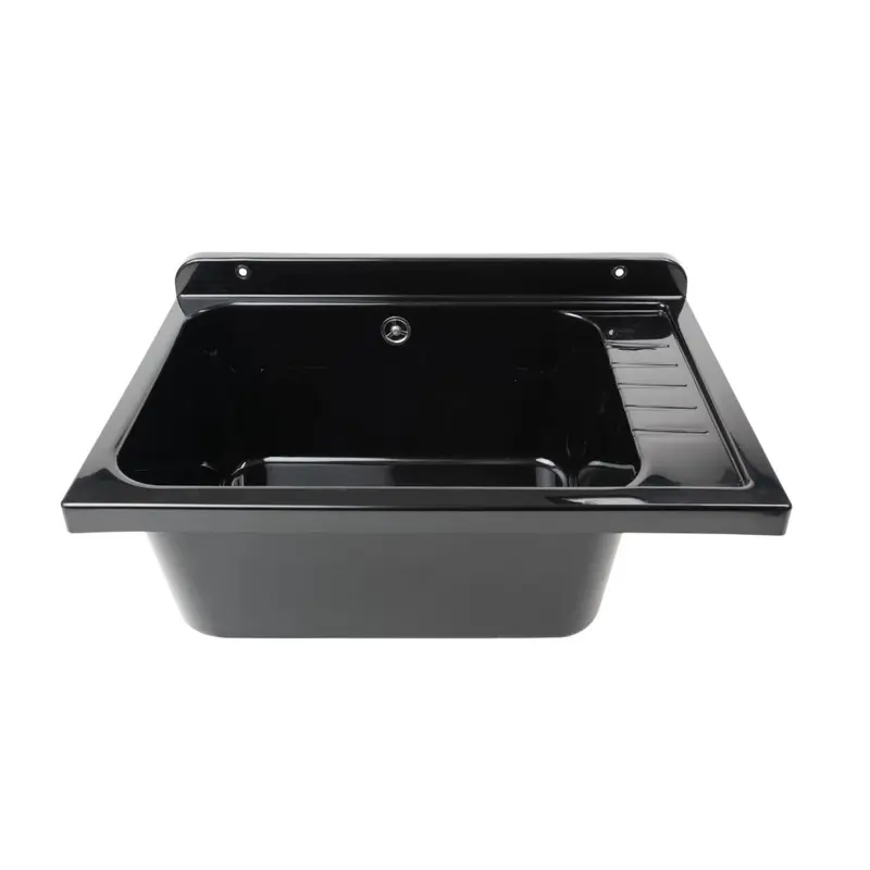 Pilozzo a muro 2051FNSCAT con kit di scarico autopulente 58x38 cm. colore nero