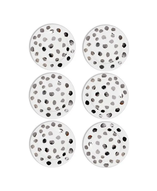 PLATINUM LADYBUG DESSERT PLATES