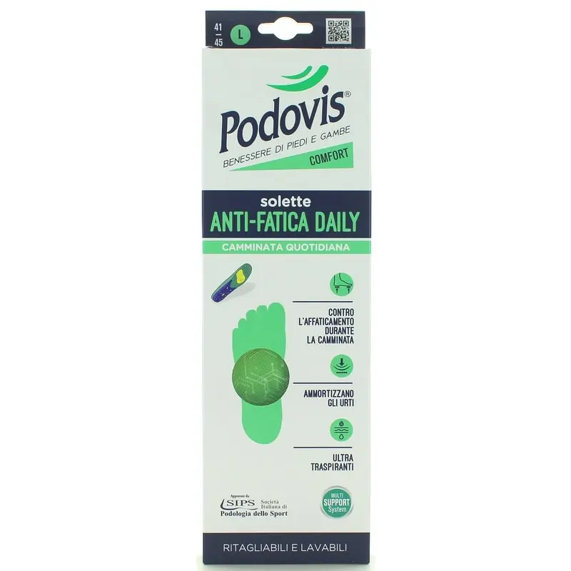 PODOVIS PIEDI E GAMBE SOLETTE ANTI-FATICA DAILY SIZE L 41-45