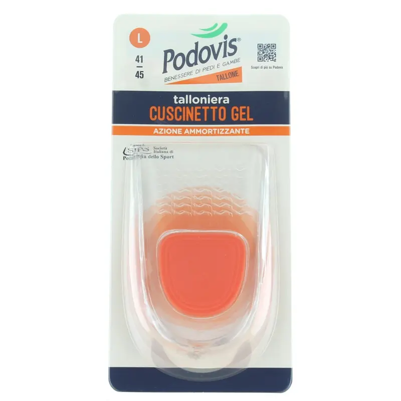 PODOVIS PIEDI E GAMBE TALLONIERA CUSCINETTO GEL AZIONE AMMORTIZZANTE SIZE L 41/45