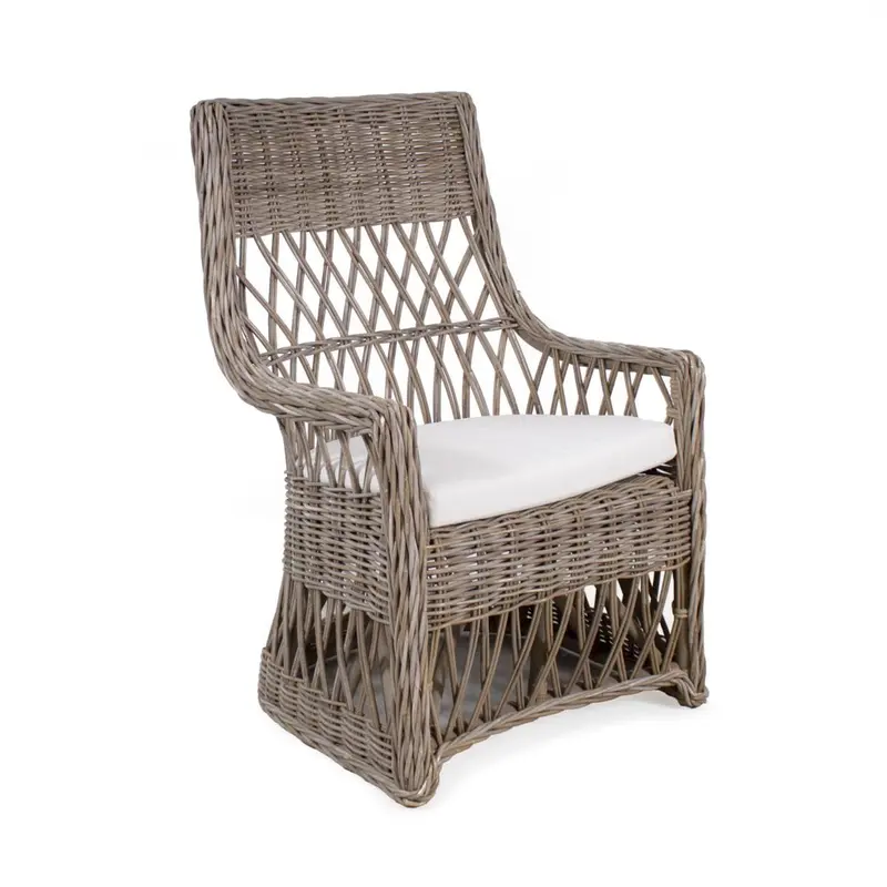 Poltrona in rattan "Istambul" 63X60X100