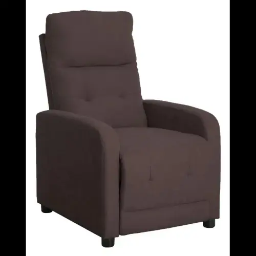 POLTRONA RELAX EMILY IN TESSUTO POLIESTERE COLORE MARRONE