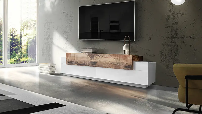 Porta TV CORO 200 cm 3 ante a ribalta | Web Furniture