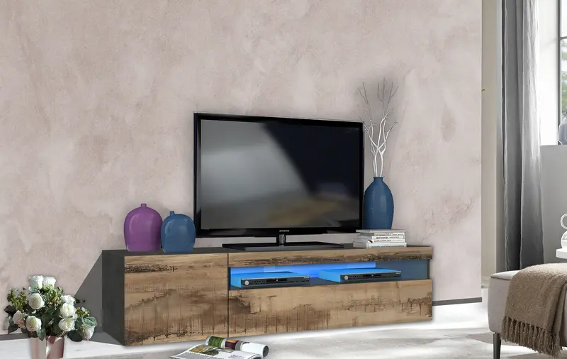 Porta tv DAIQUIRI 155 cm 1 anta battente + 1 anta a ribalta