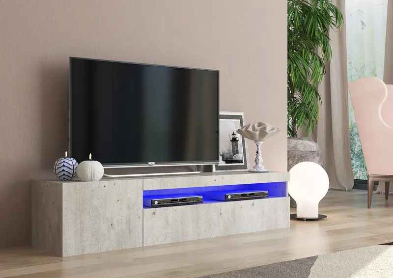 Porta tv DAIQUIRI 155 cm 1 anta battente + 1 anta a ribalta