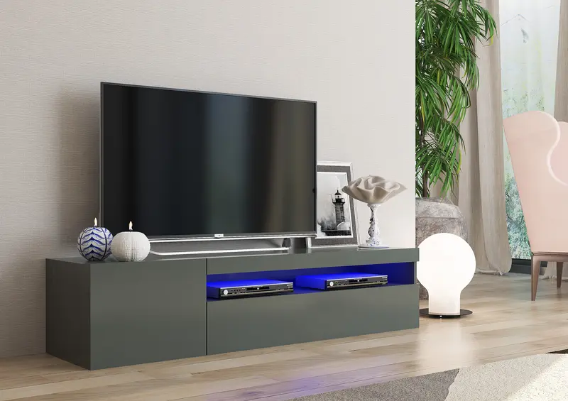 Porta tv DAIQUIRI 155 cm 1 anta battente + 1 anta a ribalta