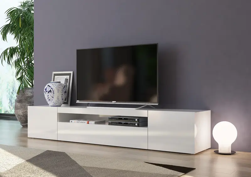 Porta tv DAIQUIRI 200 cm 2 ante battenti + 1 anta a ribalta